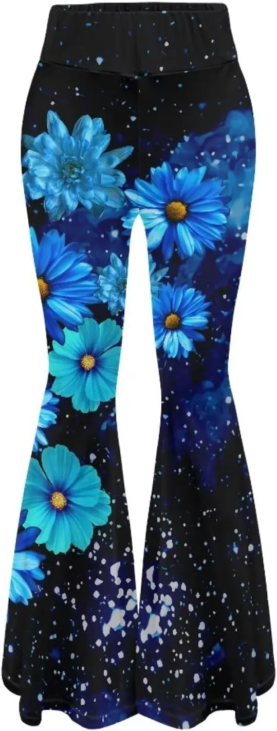 YEXIATODO Flared Yoga Pants for Women Girls Bootleg Yoga Pants Bell Bottom Pants Soft Flared Leggings Hippie Pants Tights