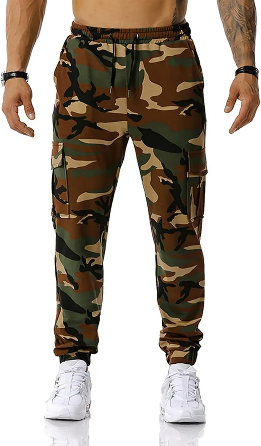 Ymosrh Mens Pants Cargo Men Jeans Solid Color Ripped Holes Frayed Gradient Washed Trousers Chino Pants
