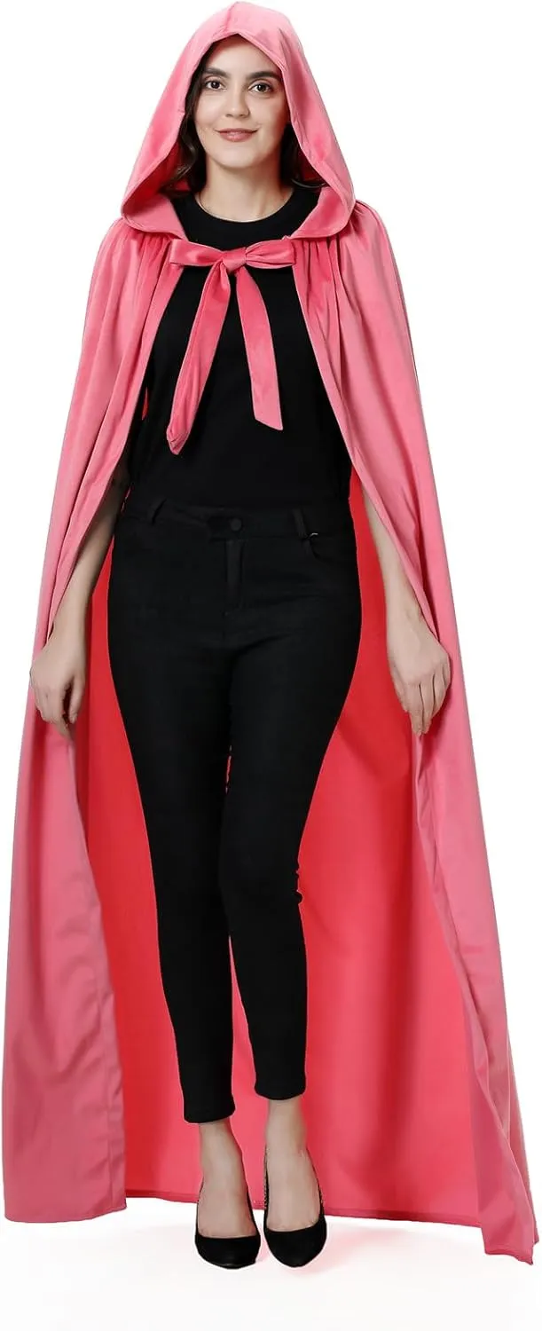 yolsun Unisex Adult Deluxe Wool-Blend Hooded Cloak Dutch Velvet Cape for Halloween Cosplay Costumes