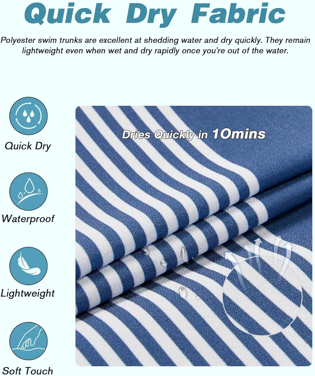 zeetoo Mens Swim Trunks with Compression Liner 5.5" Quick Dry Swim Shorts with Zipper Pockets Bathing Suit