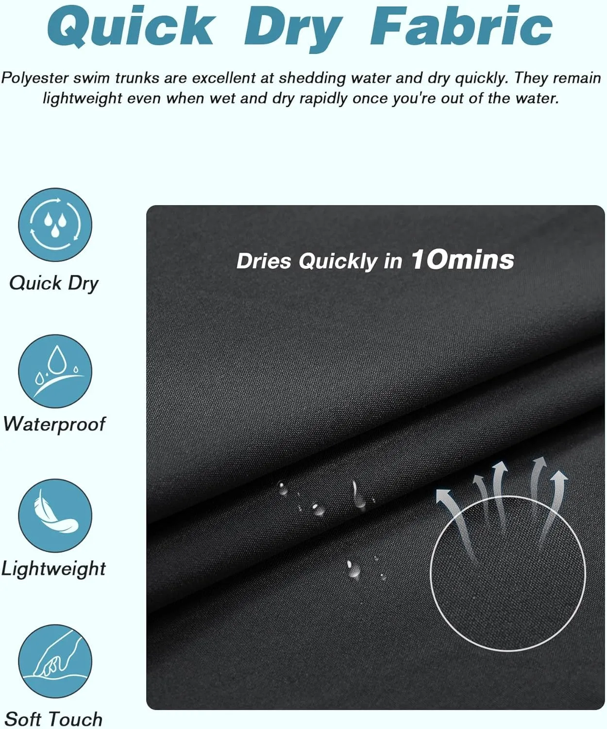zeetoo Mens Swim Trunks with Compression Liner 5.5" Quick Dry Swim Shorts with Zipper Pockets Bathing Suit